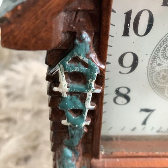 Vtg 1946 Haddon Original Home Sweet Home Clock Animated Rocking Grandma W/Light - Picture 13 of 17